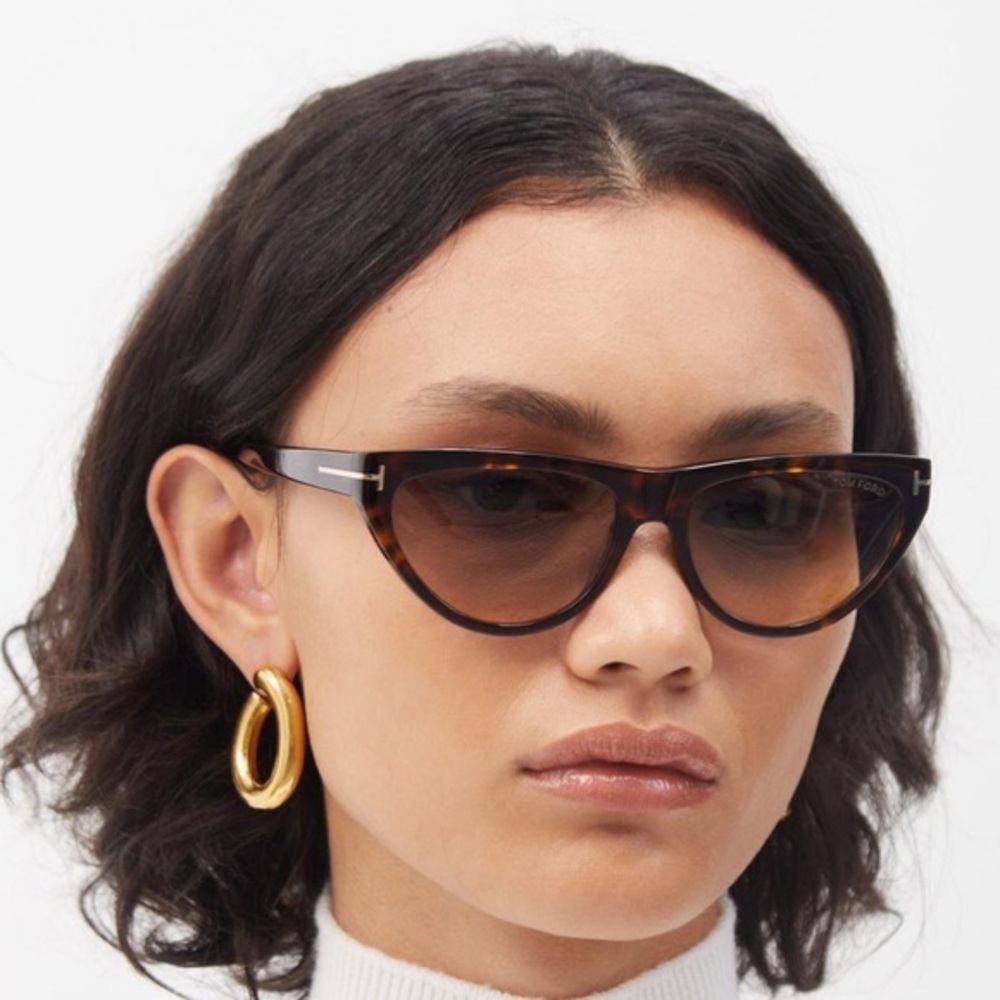 NEW TOM FORD AMBER-02 TF990 52B WOMEN’S SUNGLASSES TOM FORD FT0990/S HAVANA - Picture 7 of 13